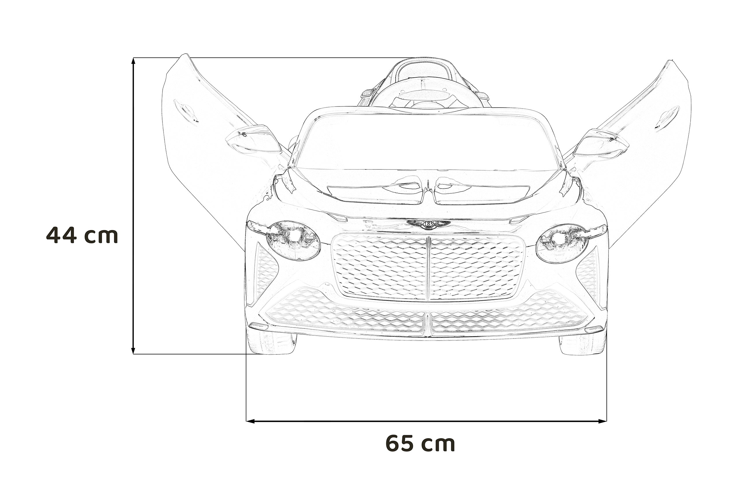 Licencirani auto na akumulator Bentley Bacalar - bijeli