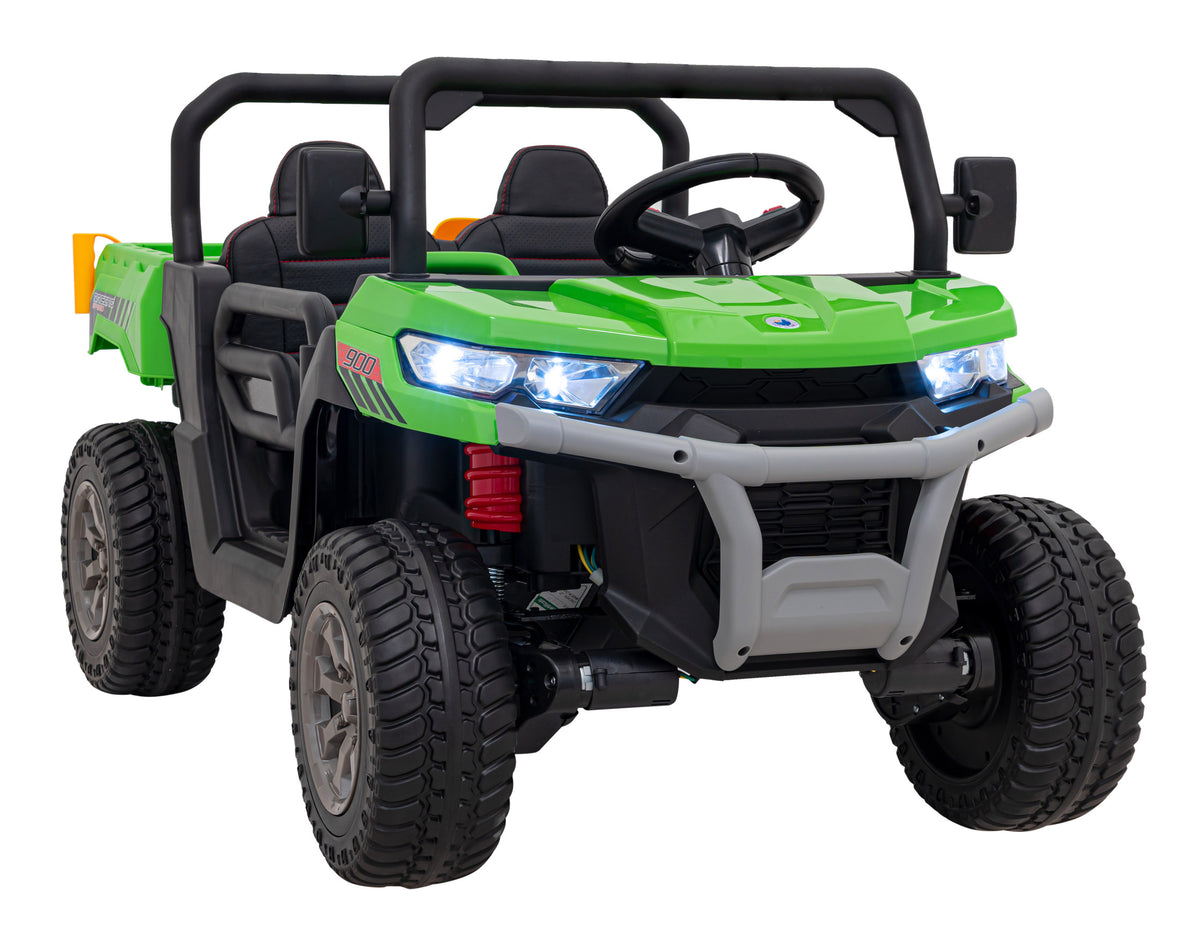 Auto na akumulator Pick-up Speed 900 4x4 - DVOSJED - zeleni