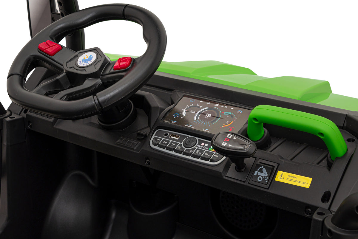 Auto na akumulator Pick-up Speed 900 4x4 - DVOSJED - zeleni