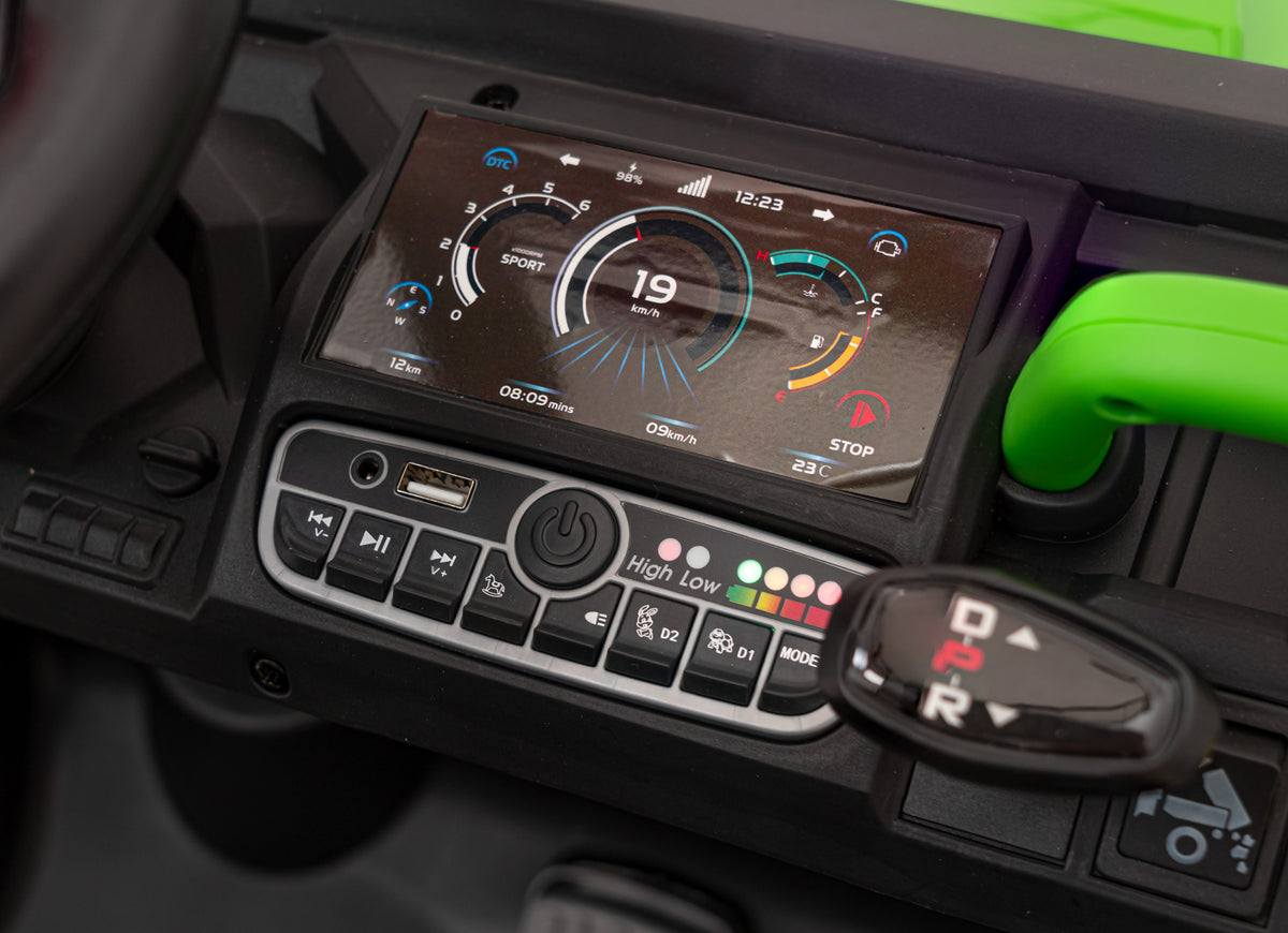 Auto na akumulator Pick-up Speed 900 4x4 - DVOSJED - zeleni