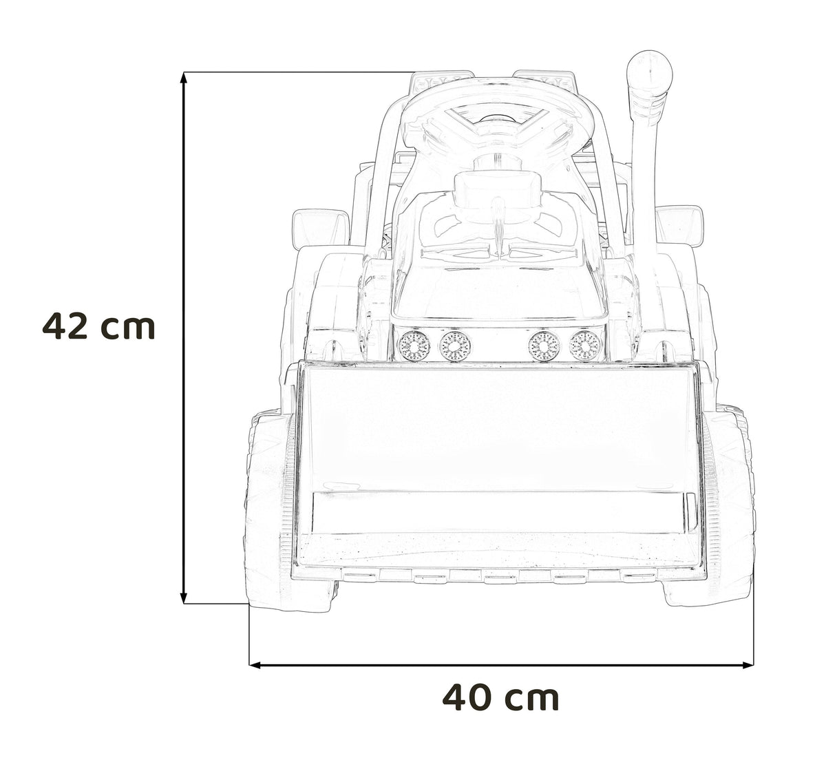 Traktor na akumulator G320 - Crveni