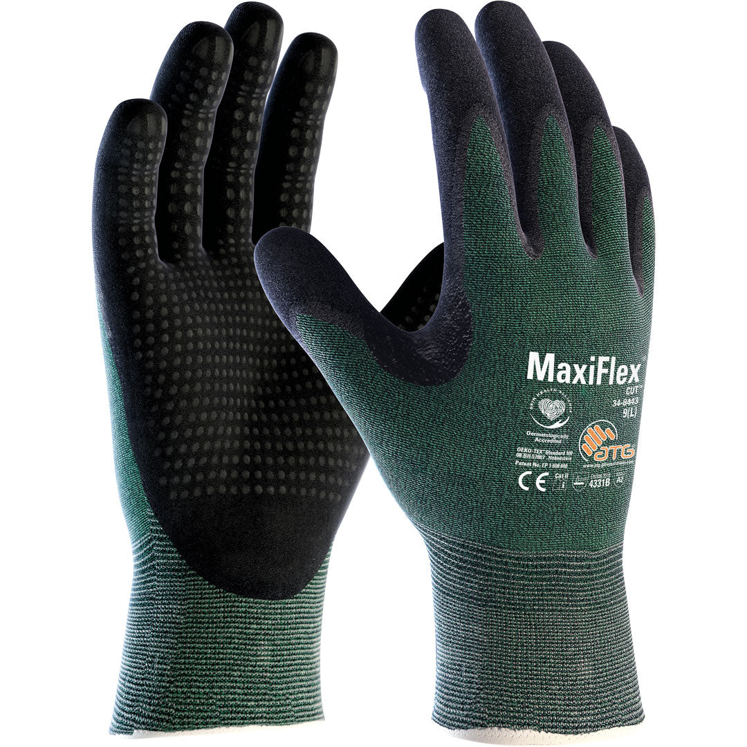 ATG Glove Maxiflex cut 3 with granules