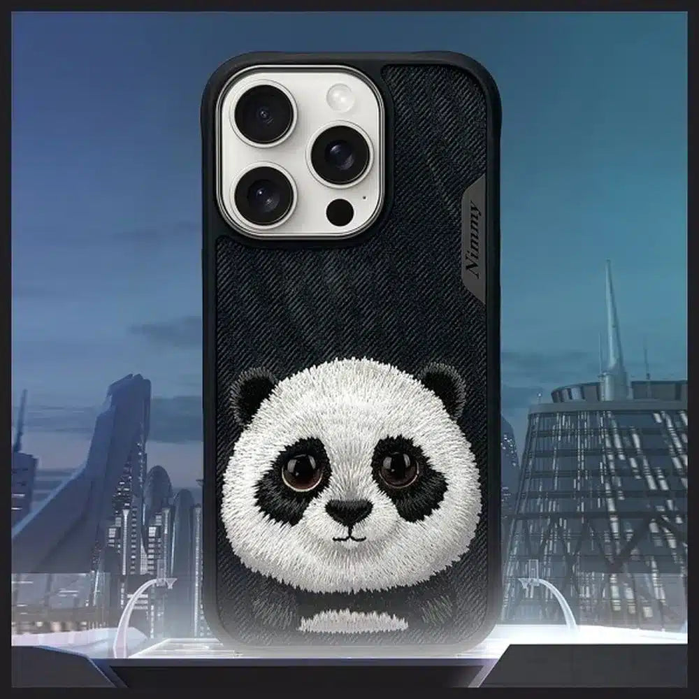 NIMMY BIG EYED PET 2.0 kryt s motivem pandy pro iPhone 16 Pro Max černý