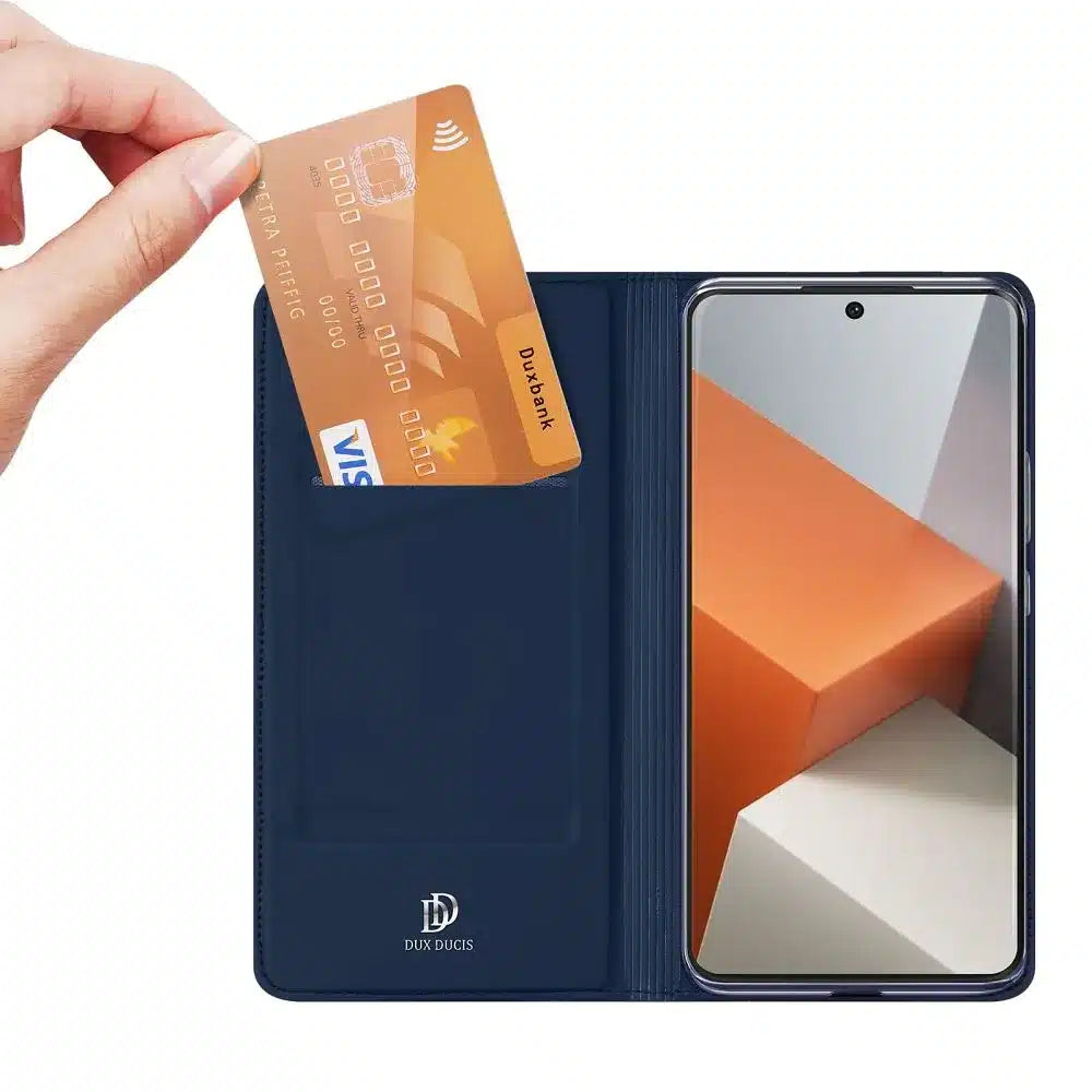 DUX DUCIS SKIN PRO flipové pouzdro pro REDMI NOTE 13 PRO PLUS 5G modrá