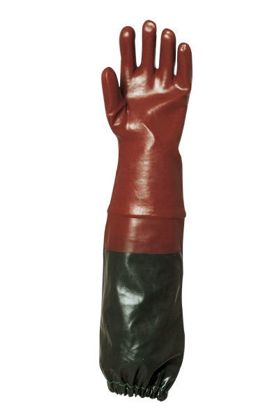 PVC rukavica 70 cm, crvena, vel. 10