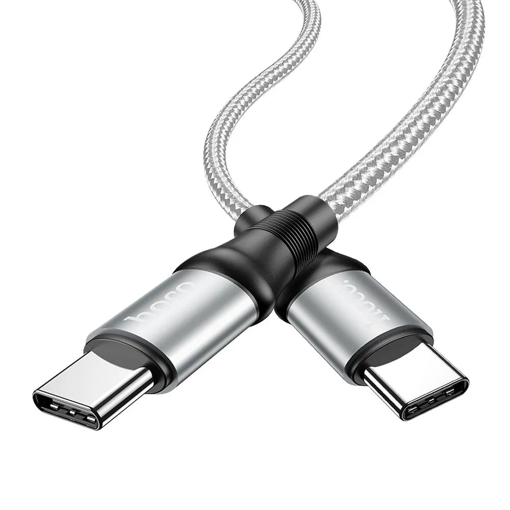 HOCO kabel USB-C na USB-C Exquisite Power Delivery PD 100W X50 2 metry šedý