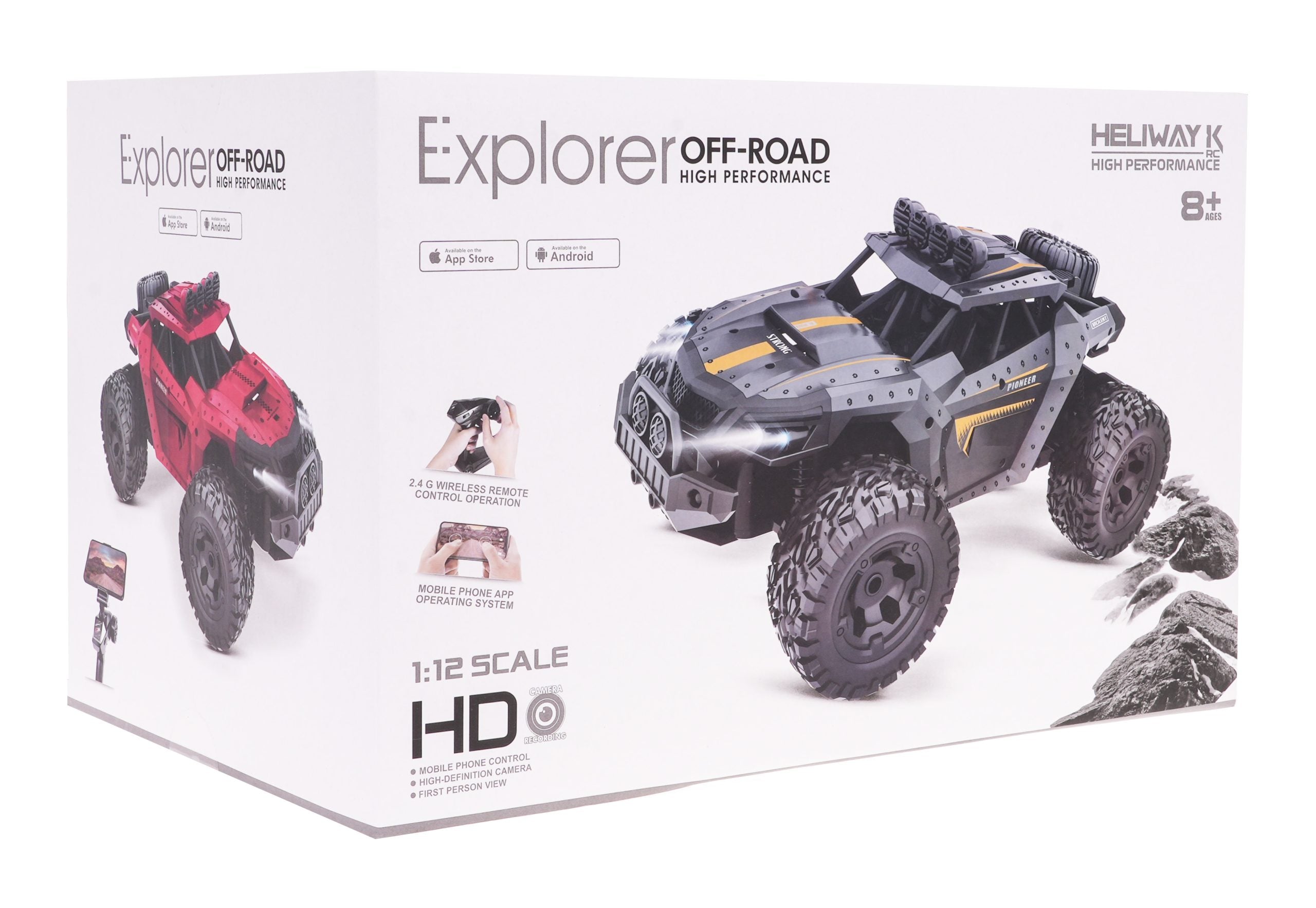 Buggy na daljinsko upravljanjeMEGA Crawler PIONEER sa kamerom - sivi