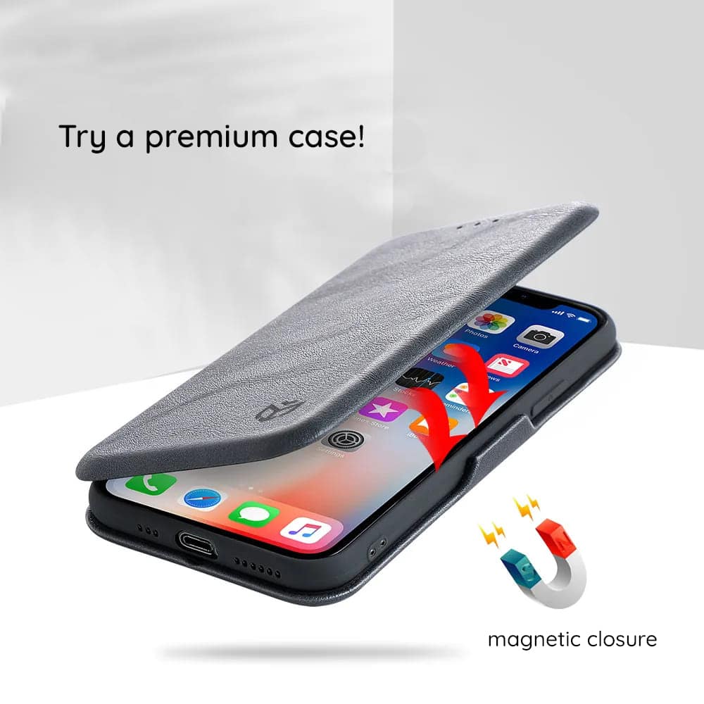 Techsuit Safe Wallet Plus skládací pouzdro pro Honor 200 Lite – tmavě zelené