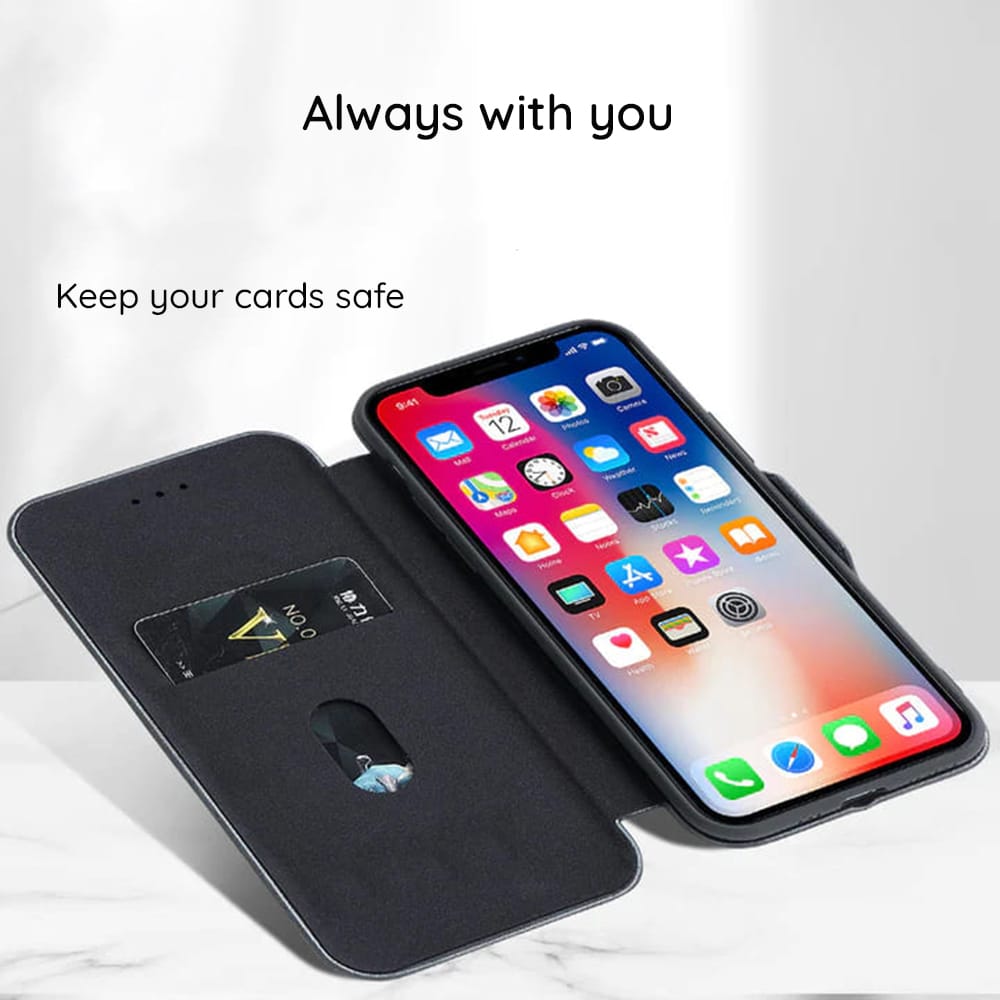 Techsuit Safe Wallet Plus skládací pouzdro pro Motorola Moto G54 Power Edition / G64 – černé