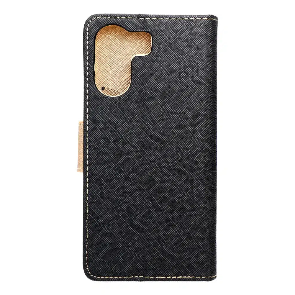 Pouzdrové knížkové pouzdro Fancy Book pro XIAOMI Redmi 13c / POCO C65 černé / zlaté