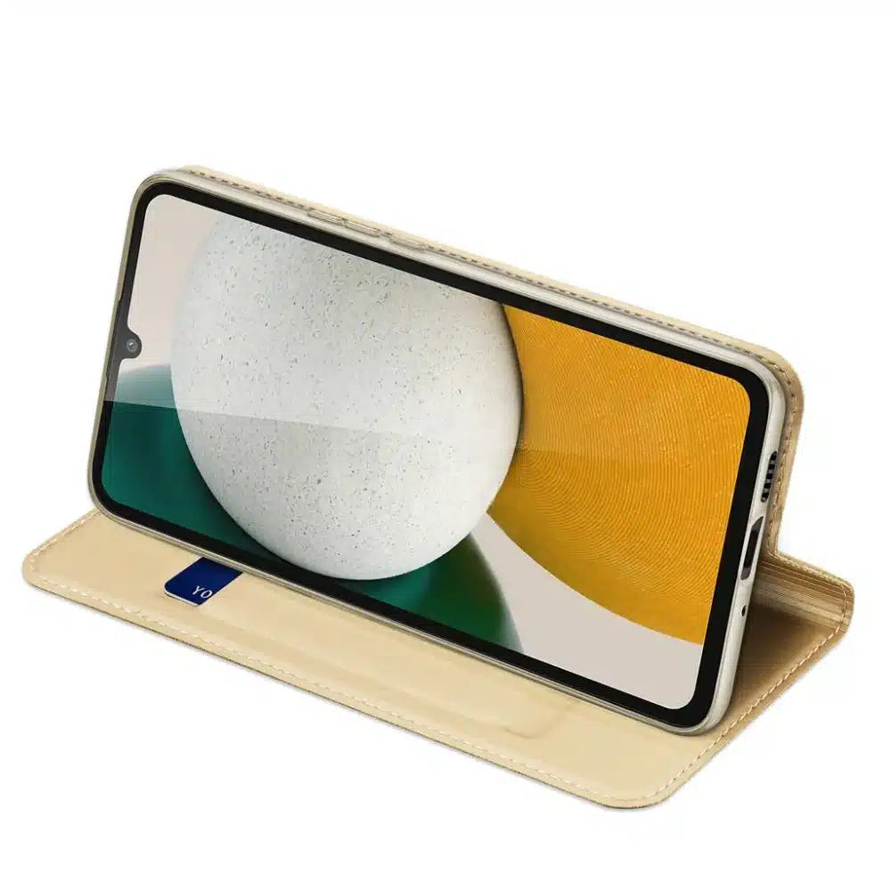 DUX DUCIS Skin Pro – pouzdro typu kniha pro Samsung Galaxy A34 zlaté barvy