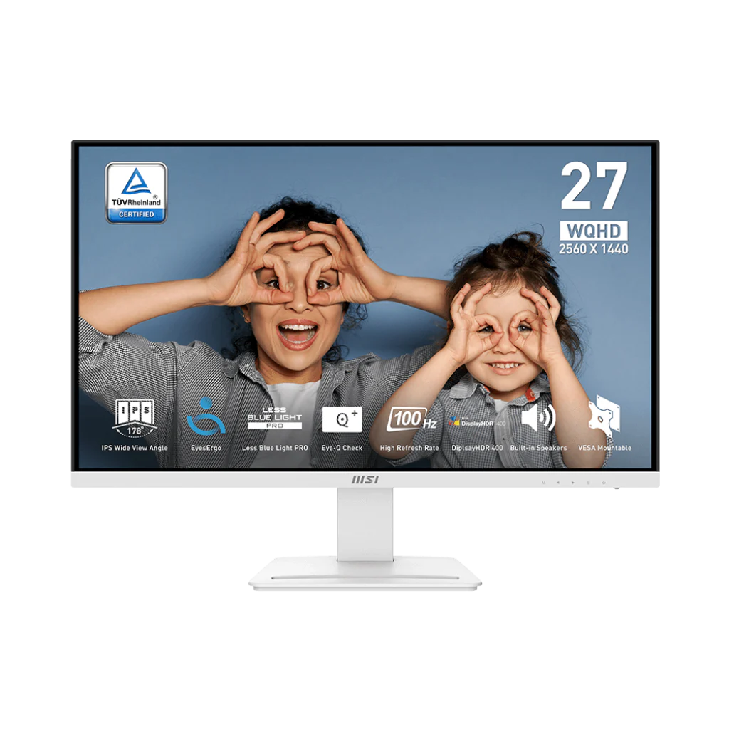 MSI Pro MP273QW E2 računalni monitor 68,6 cm (27") 2560 x 1440 pikseli Wide Quad HD Bijelo
