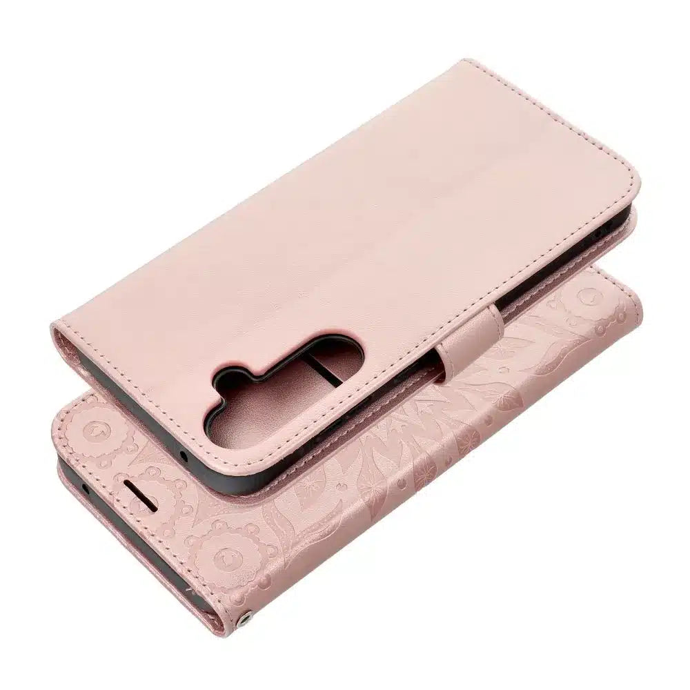 MEZZO Book case flipové pouzdro pro SAMSUNG GALAXY A55 5G mandala zlatá růžová