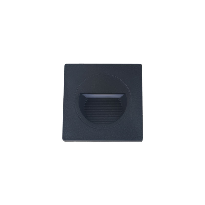 LED ugradna zidna svjetiljka Green Tech 1,5W, 3000K IP20, crna
