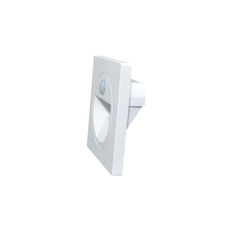 LED ugradna zidna svjetiljka sa senzorom Green Tech 1,5W, 3000K IP20, bijela