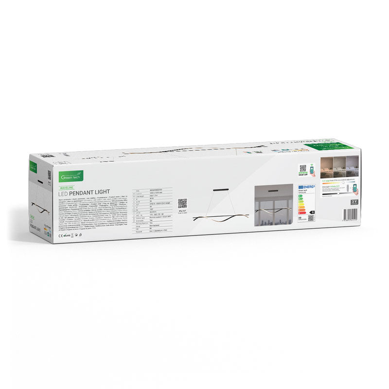 Smart dekorativna visilica Green Tech 30W, 3CCT, dim, APP + daljinski upravljač