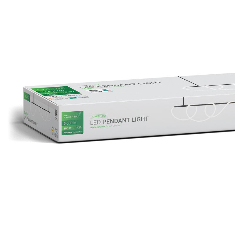 Smart dekorativna visilica Green Tech 100W, 3CCT, dim, APP + daljinski upravljač