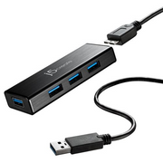j5create JUH340 USB 3.2 Gen 1 (3.1 Gen 1) Micro-B 5000 Mbit/s Crno