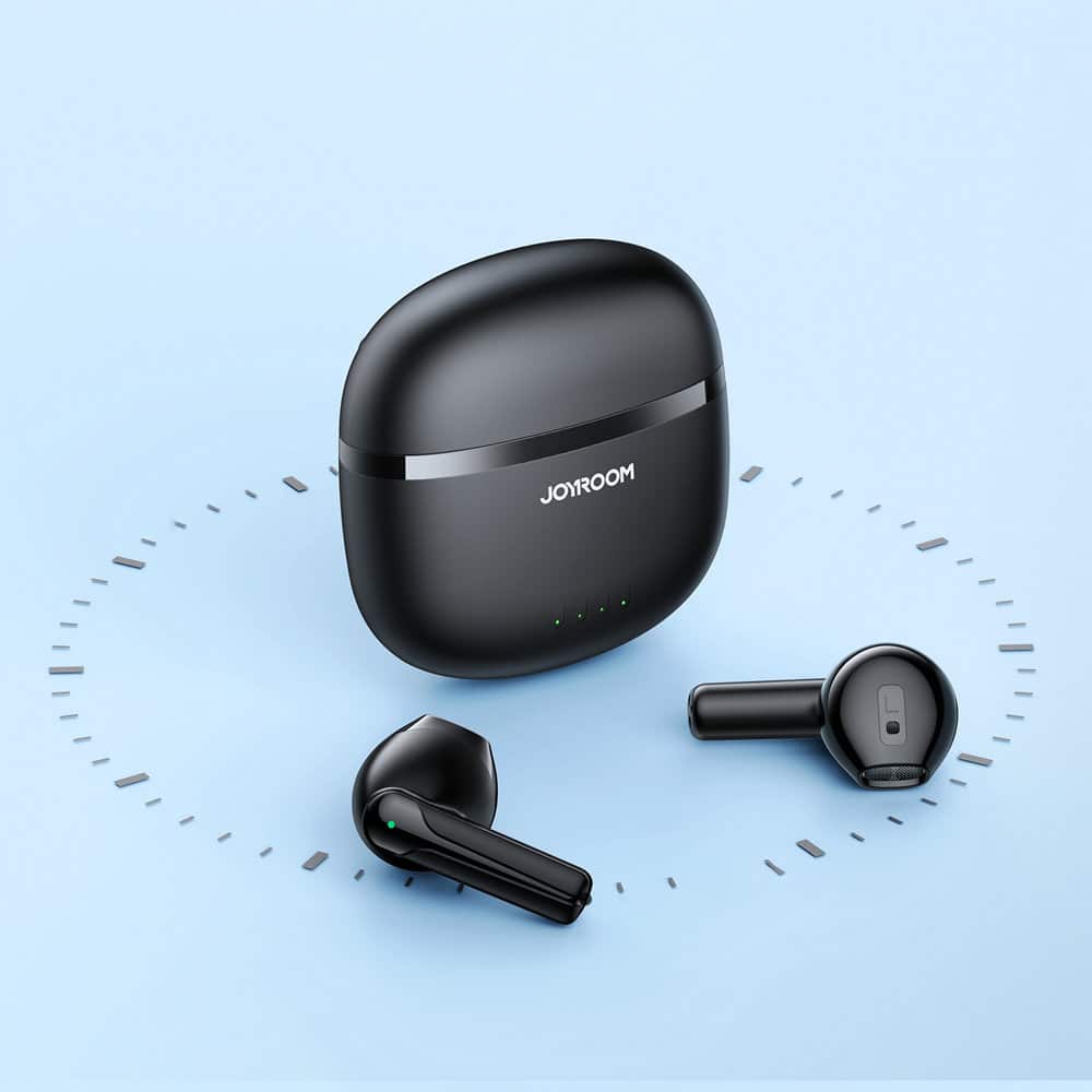 JoyRoom – bezdrátová sluchátka (JR-TL11) – ENC – voděodolnost IPX4 – Bluetooth 5.3 – černá