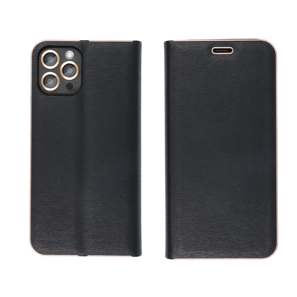 LUNA Book Gold preklopna futrola za XIAOMI Redmi Note 15 PRO PLUS 5G crna