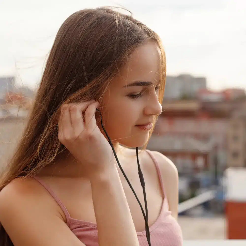 Forcell Premium Sound U3 sluchátka 3,5 mm mini jack černá