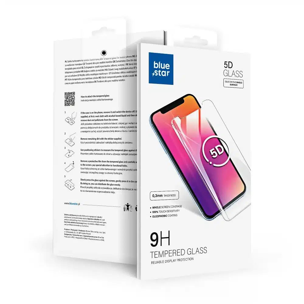 Blue Star 5D tvrzené sklo – pro Honor Magic5 Lite – černé