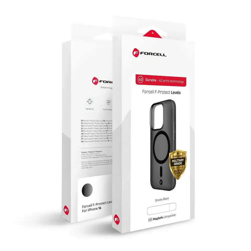 FORCELL F-PROTECT MagSafe kompatibilní kryt pro SAMSUNG GALAXY S25 kouřově černý