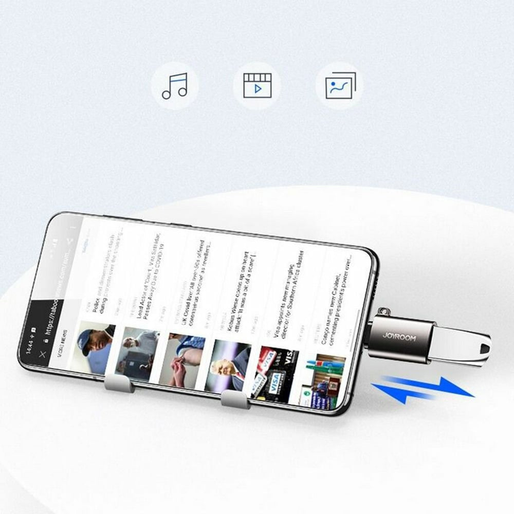 JoyRoom - OTG adaptér (S-H151) - USB 3.2 Gen 1 na Type-C - přenosný - černý