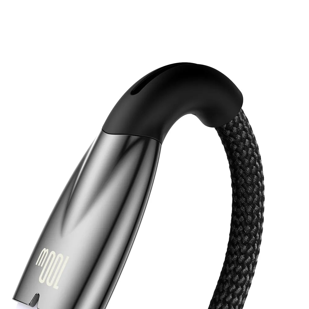 BASEUS kabel USB A na Type-C Power Delivery 100W Glimmer Series CADH000501 2m černý