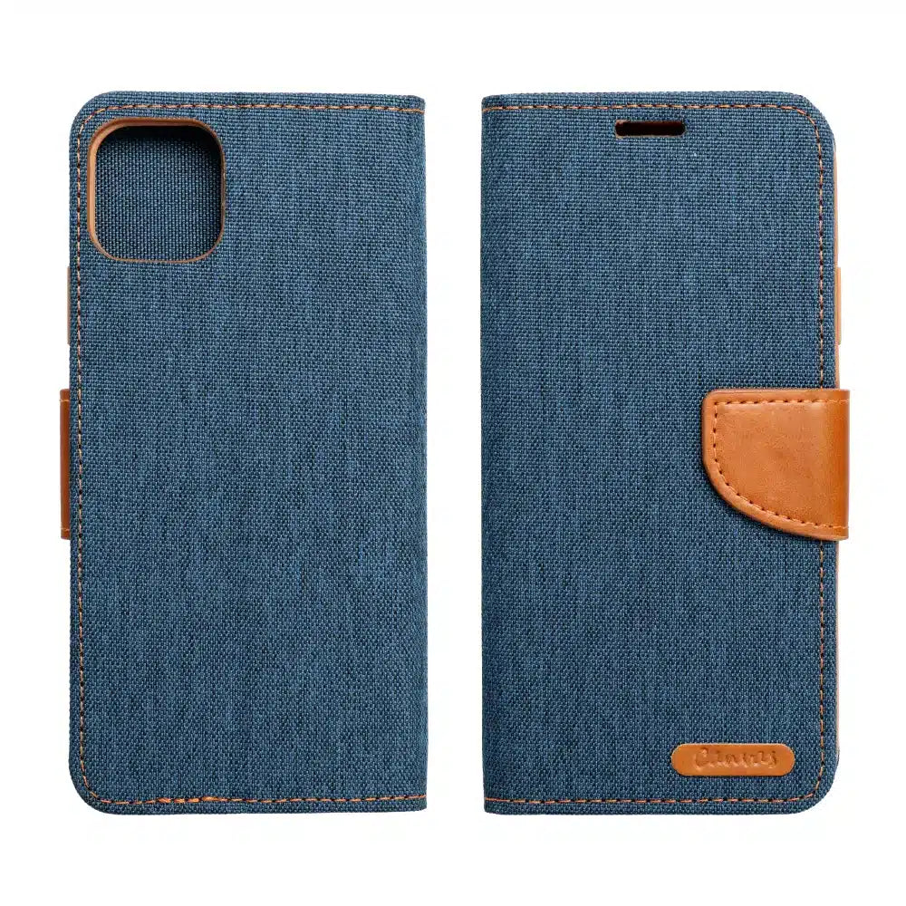 CANVAS Book case skládací pouzdro pro XIAOMI Redmi 12 4G / 12 5G tmavě modrá