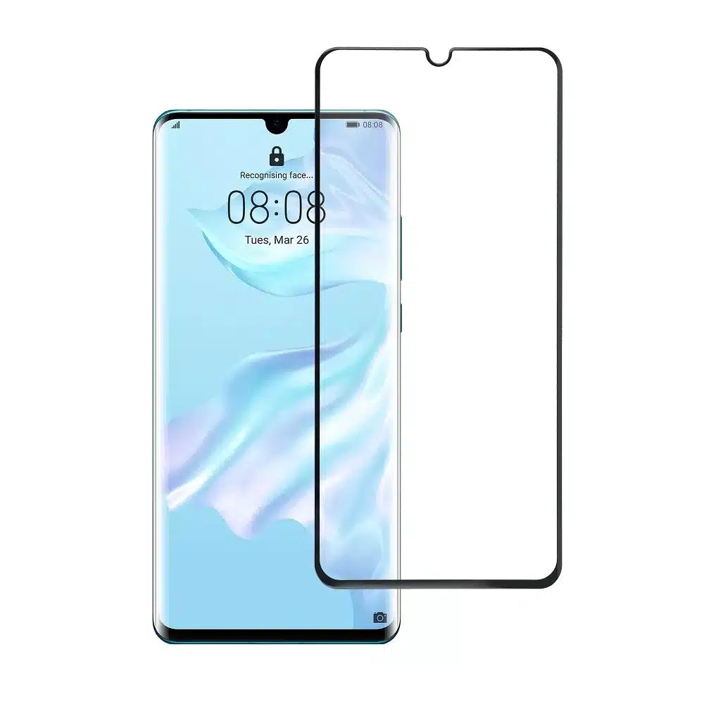 Blue Star 5D tvrzené sklo – pro Huawei P30 Pro (celoplošné lepidlo/case friendly) – černé