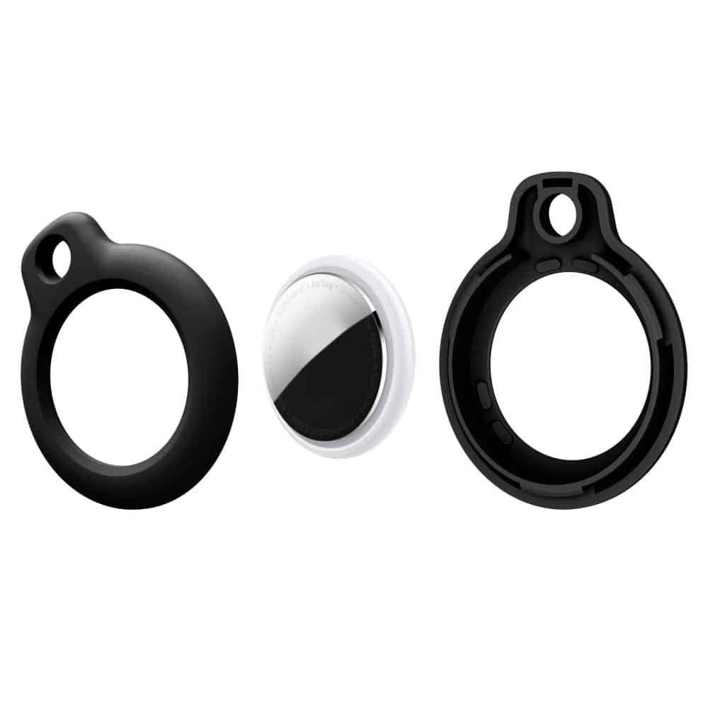 TECH-PROTECT PEVNÁ OCHRANNÁ POUZDRA APPLE AIRTAG 1/2 - 4 KUSY černá