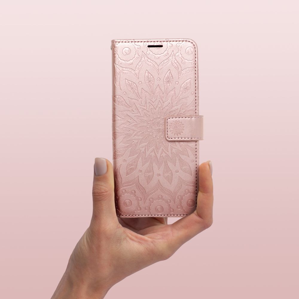 Forcell MEZZO Book pouzdro pro IPHONE 14 Plus mandala rose gold