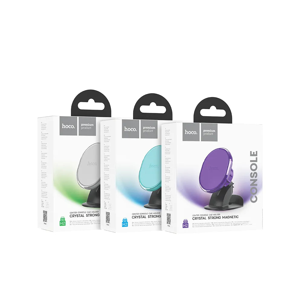 HOCO magnetický držák do auta na středovou konzoli Shiny H2 ice mist