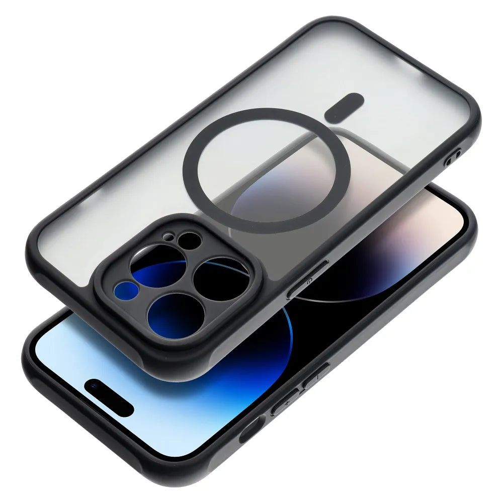 Plný matný kryt Mag Cover kompatibilní s MagSafe pro iPhone 13 černý