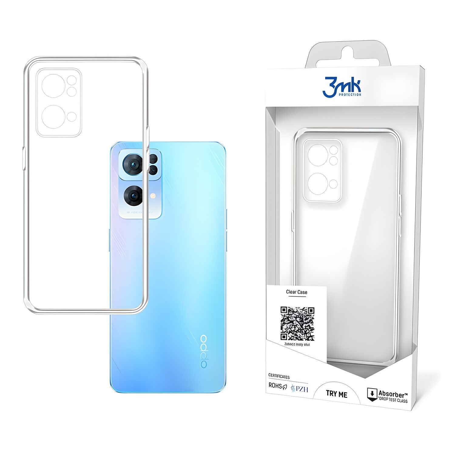 3mk Clear case futrola za Oppo Reno7 Pro 5G - Prozirna KP20328