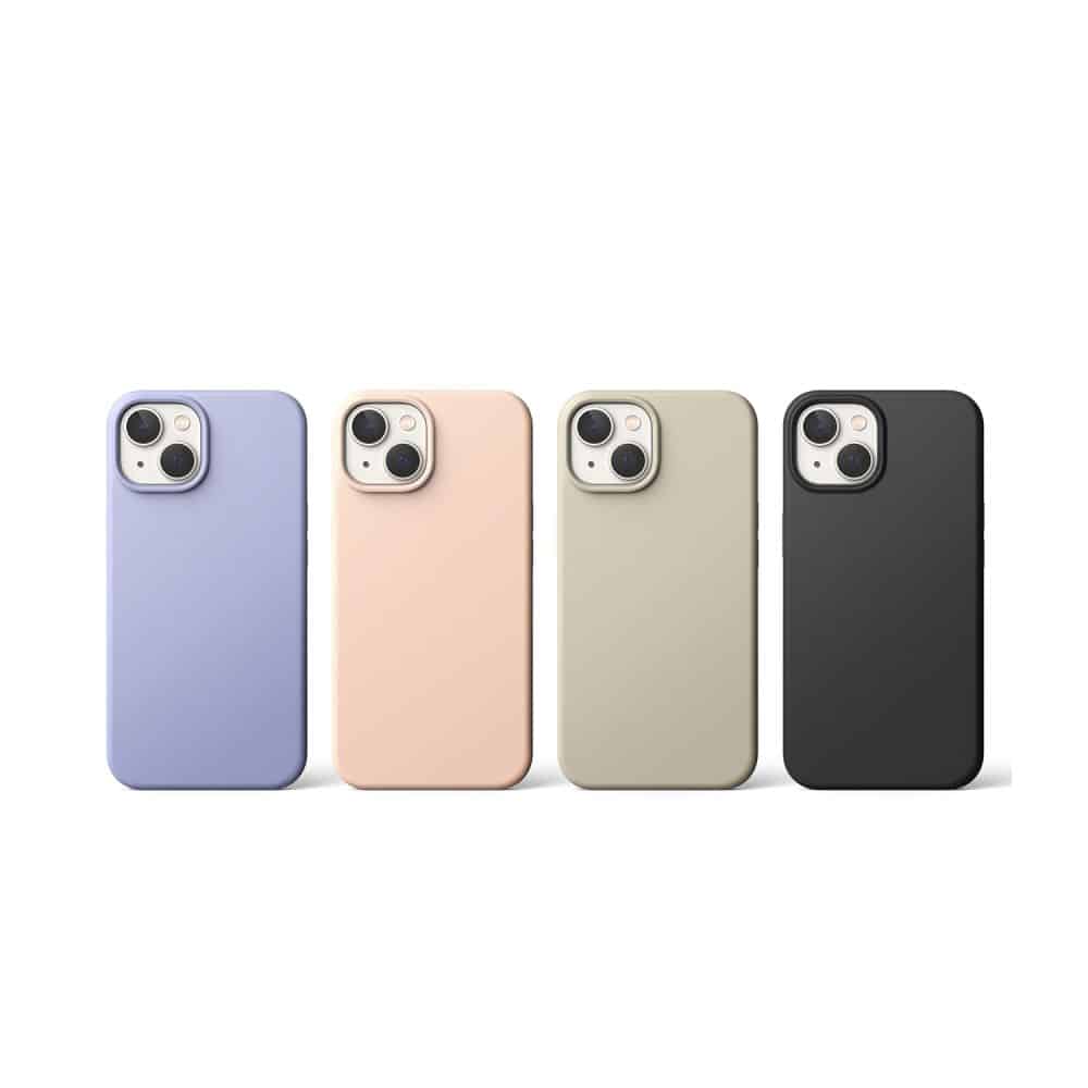RINGKE SILIKONOVÉ POUZDRO PRO IPHONE 14 PLUS / 15 PLUS PINK SAND