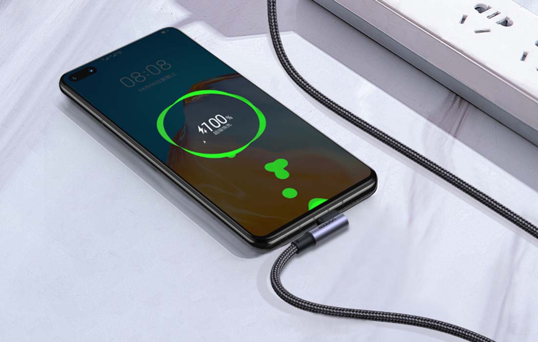 USB-C na USB-C kabel UGREEN US335 5A 100W 2m lomený