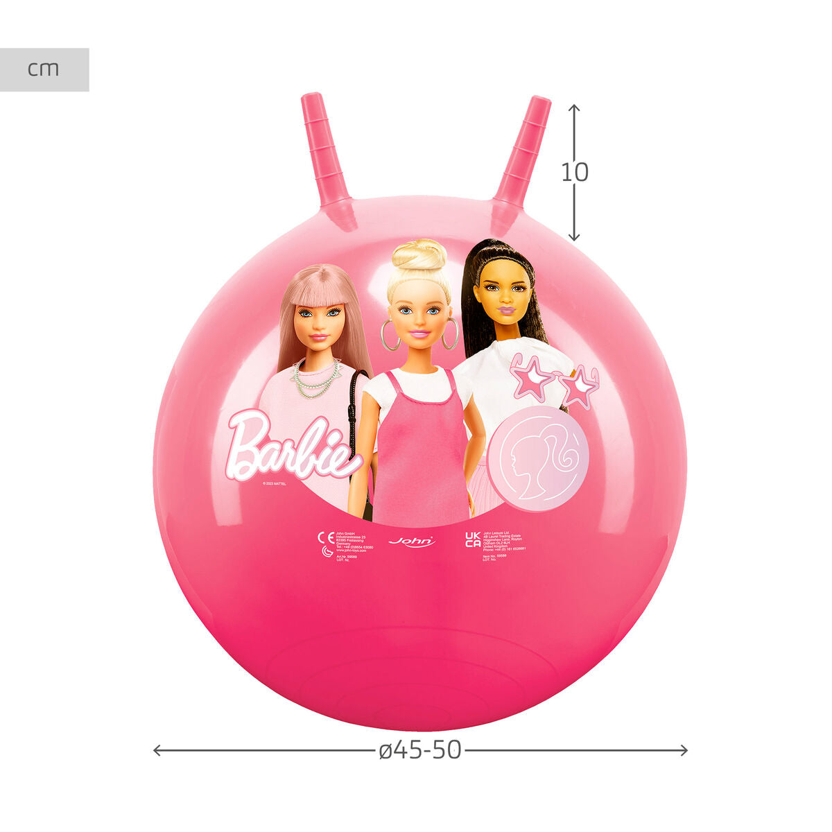 Odskočna Loptica Barbie Roza