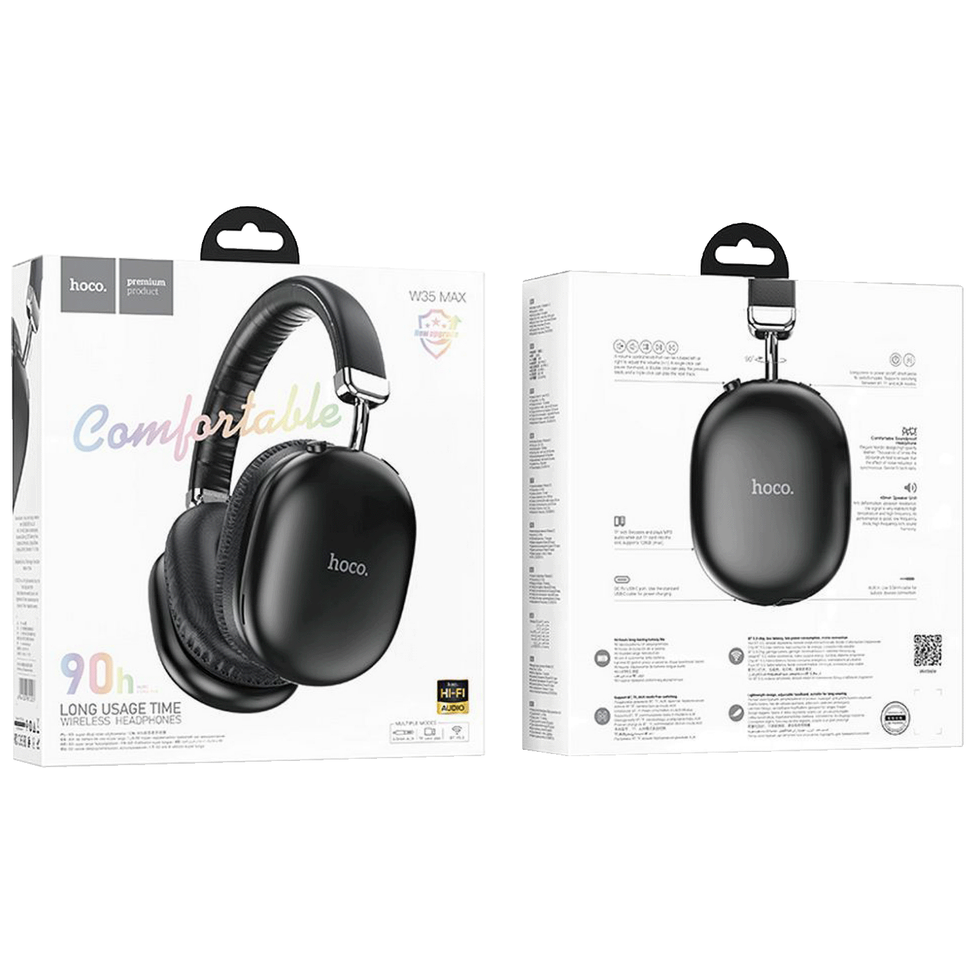 hoco. Bezdrátová Bluetooth sluchátka – W35 Max Joy Black