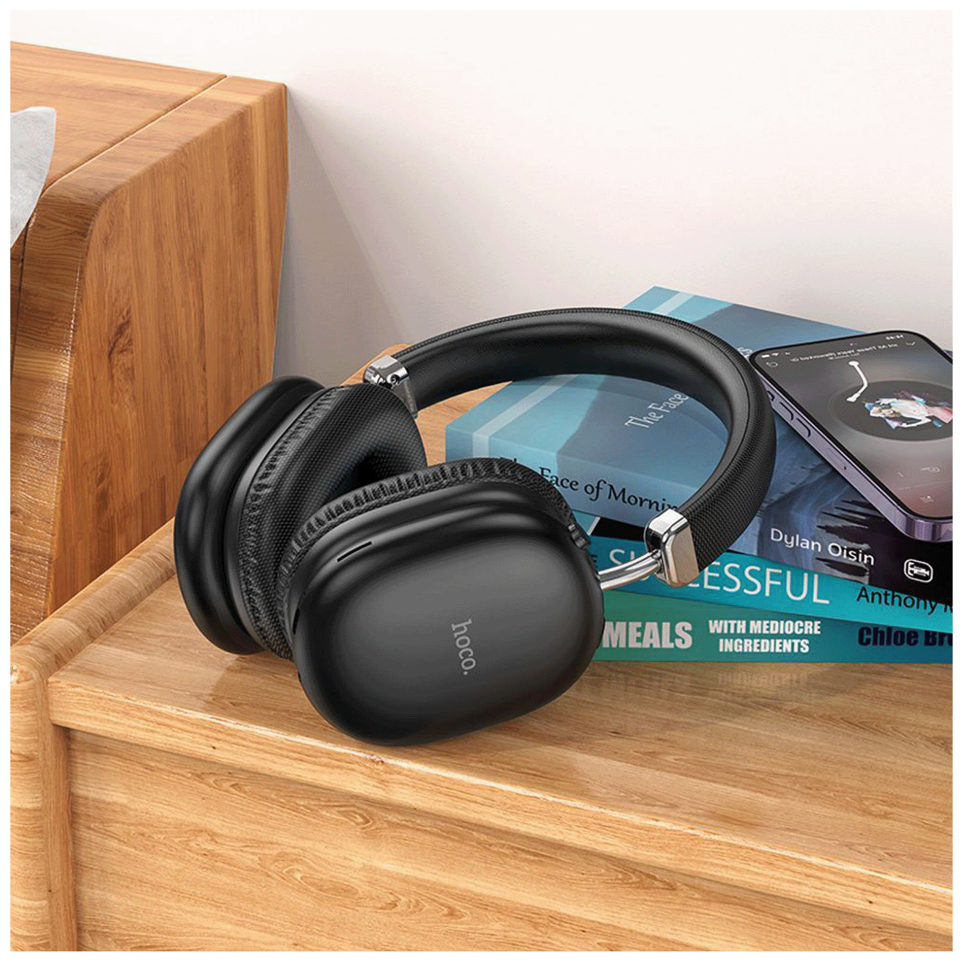 hoco. Bezdrátová Bluetooth sluchátka – W35 Max Joy Black