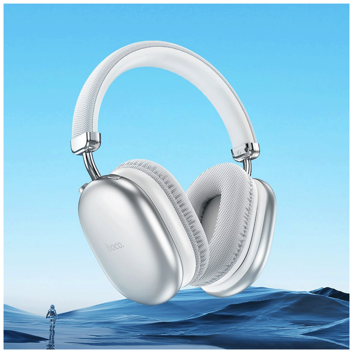 hoco. Bezdrátová Bluetooth sluchátka – W35 Max Joy Silver
