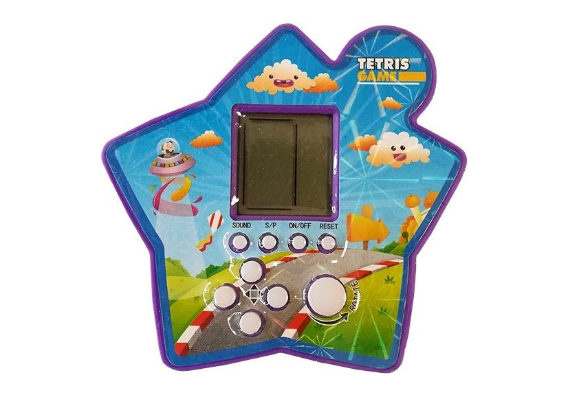 Brick Game Electronic Tetris Portable Star Purple