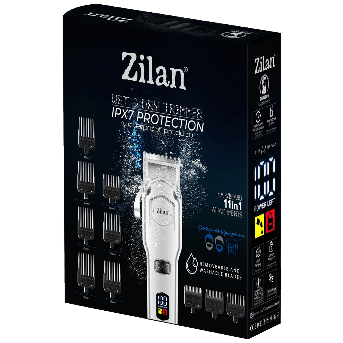Zilan Aparat za šišanje, 11u1, IPX7 - ZLN8689 Volturnus