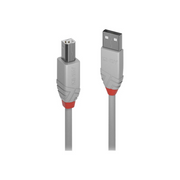 Lindy 36684 USB kabel 3 m USB 2.0 USB A USB B Sivo