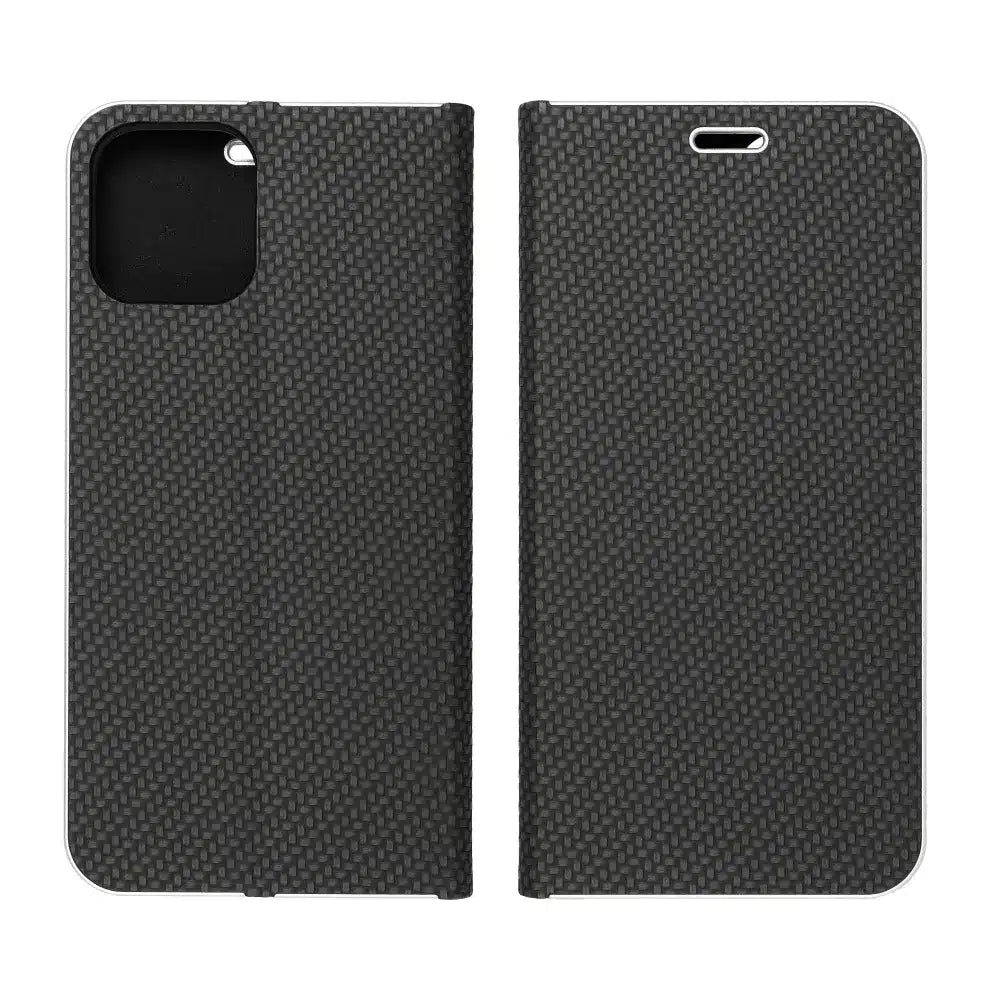 LUNA Book Carbon flipové pouzdro pro SAMSUNG GALAXY A14 4G černé