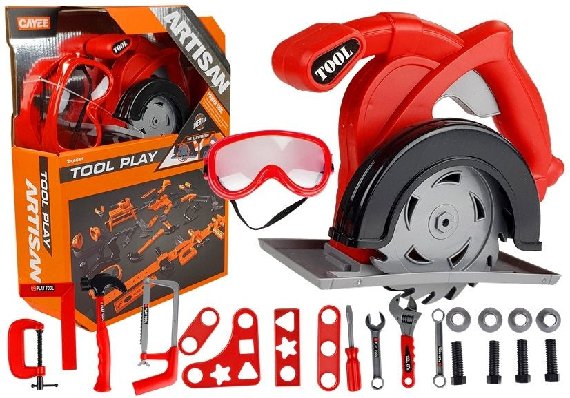 Dječji set s cirkularnom pilom Tinkerer 23 elemenata