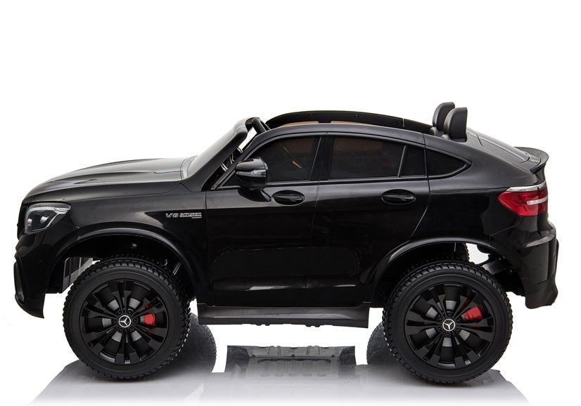Licencirani auto na akumulator Mercedes GLC 63S QLS 4x4 - dvosjed - crni/lakirani