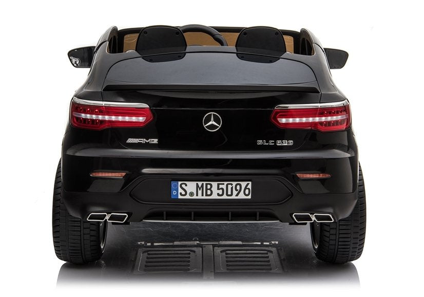 Licencirani auto na akumulator Mercedes GLC 63S QLS 4x4 - dvosjed - crni/lakirani