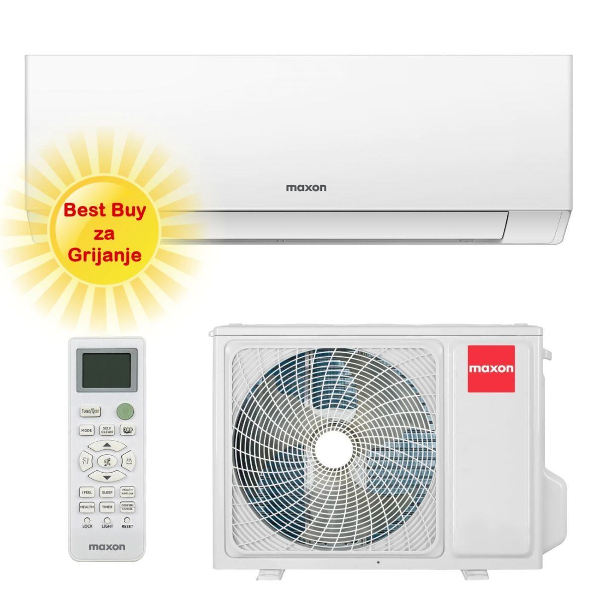 MAXON KLIMA UREĐAJ 3,6kW MX-12HB013i - Premium Bloom, za prostor do 35m2, A+++ energetska klasa